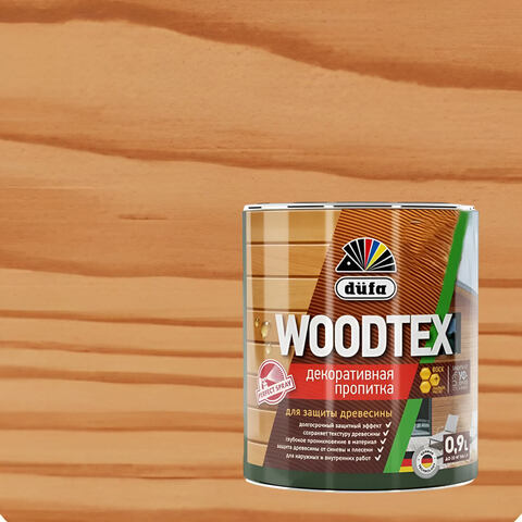 Декоративная пропитка для древесины Dufa Woodtex / Дюфа Вудтекс