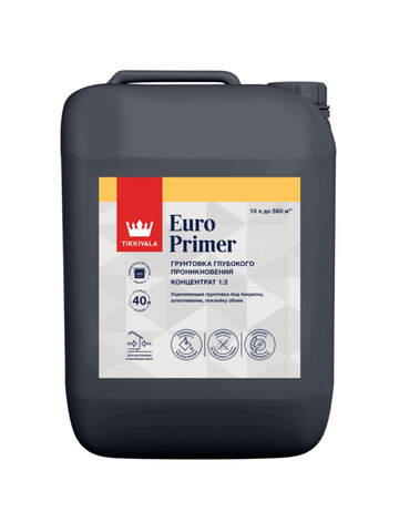 Грунтовка концентрированная 1:3 Tikkurila Euro Primer / Тиккурила Евро Праймер