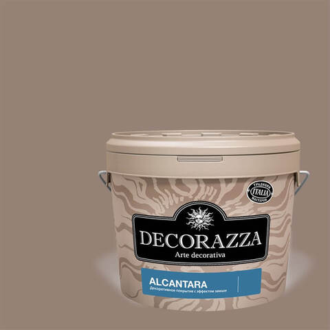Декоративная штукатурка с эффектом замши и нубука Decorazza Alcantara / Декорацца Алькантара