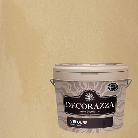 Декоративная штукатурка с эффектом мягкого нежного бархата Decorazza Velours / Декорацца Велюр