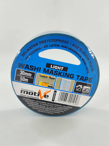 Лента малярная голубая Motive Washi Light / Мотив