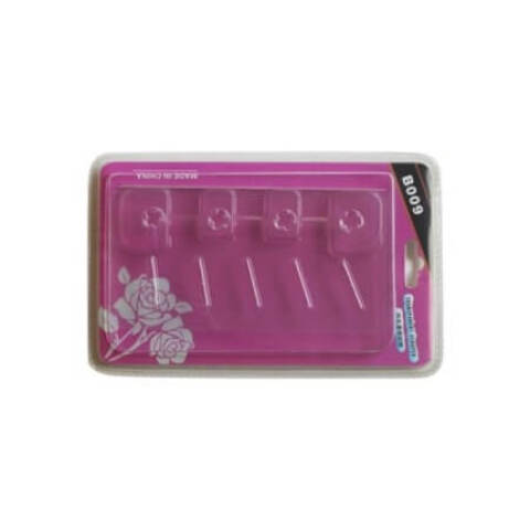 Шпатулетка пластиковая STMDecor B009 с углублениями для пальцев / СТМДекор