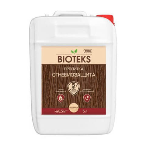 Пропитка для древесины Bioteks Огнебиозащита  2 группа / Биотекс