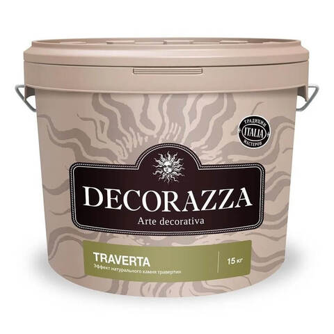 Декоративная штукатурка с эффектом камня травертина Decorazza Traverta / Декорацца Траверта
