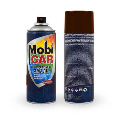 Эмаль аэрозольная универсальная глянцевая MobiCAR / Мобикар