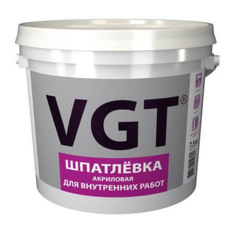 Шпатлевка акриловая для внутренних работ VGT / ВГТ
