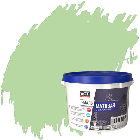 Эмаль универсальная цветная матовая ВД-АК-1179 VGT / ВГТ