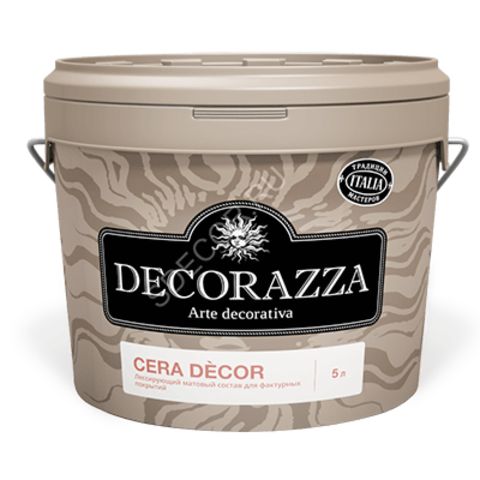 Лессирующий матовый восковой состав  Decorazza Cera Decor / Декорацца Чера Декор