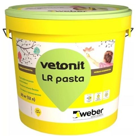 Шпатлевка супер финишная Weber Vetonit LR Pasta / Вебер Ветонит ЛР Паста