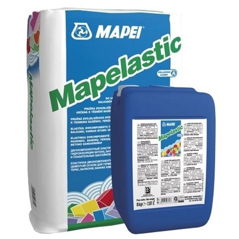 Гидроизоляция двухкомпонентная Mapei Mapelastic / Мапей Мапеластик