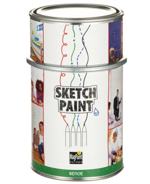 Маркерная краска белая, матовая Magpaint Sketchpaint / Магпейнт Скечпейнт