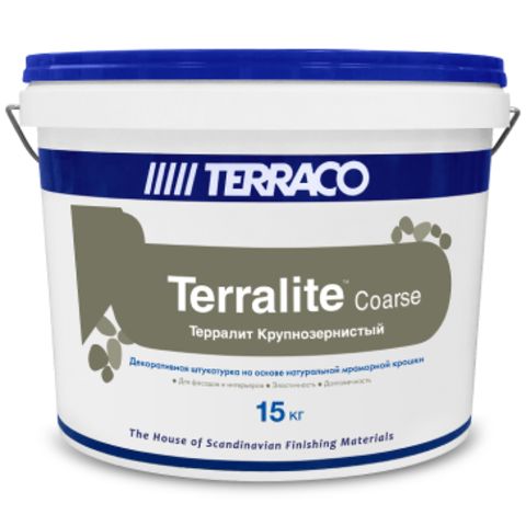 Штукатурка декоративная мраморная крупнозернистая Terraco Terralite / Террако Терралит
