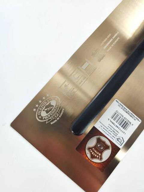 Кельма прямая с ручкой винтаж Olejnik Premium Gold Line Vintage / Олейник