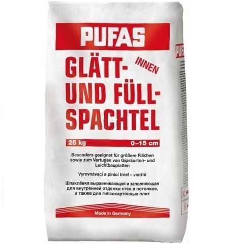 Шпатлевка гипсовая усиленная целлюлозой Pufas / Пуфас