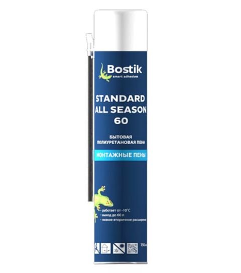Пена монтажная всесезонная Bostik Standard All Seasons 60 / Бостик Стандарт