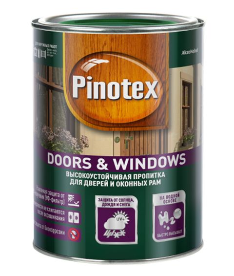 Пропитка для дверей и окон Pinotex Doors&Windows / Пинотекс Дорс&Виндоус
