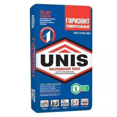 Наливной пол Unis / Юнис Горизонт Универсальный