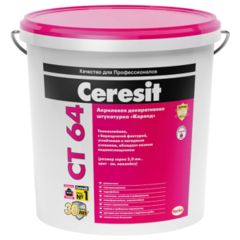 Штукатурка декоративная "короед" 2мм Ceresit CT 64 / Церезит СТ64