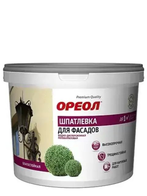 Шпатлевка для фасадов Ореол