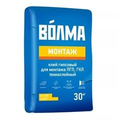 Клей гипсовый для монтажа ГКЛ и ПГП Волма Монтаж