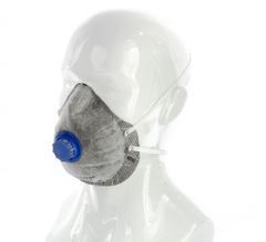 Респиратор маска с угольным слоем и клапаном выхода FFP1 СибрТех