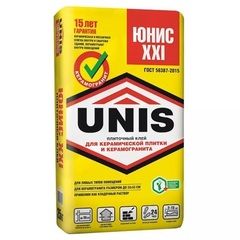 Клей для плитки и керамогранита Unis XXI / Юнис