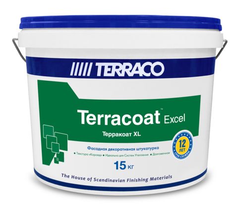 Штукатурка декоративная "короед" 1мм Terraco Terracoat XL / Террако Терракоат