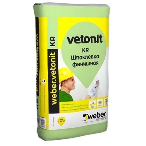 Шпатлевка финишная Weber Vetonit KR / Вебер Ветонит КР
